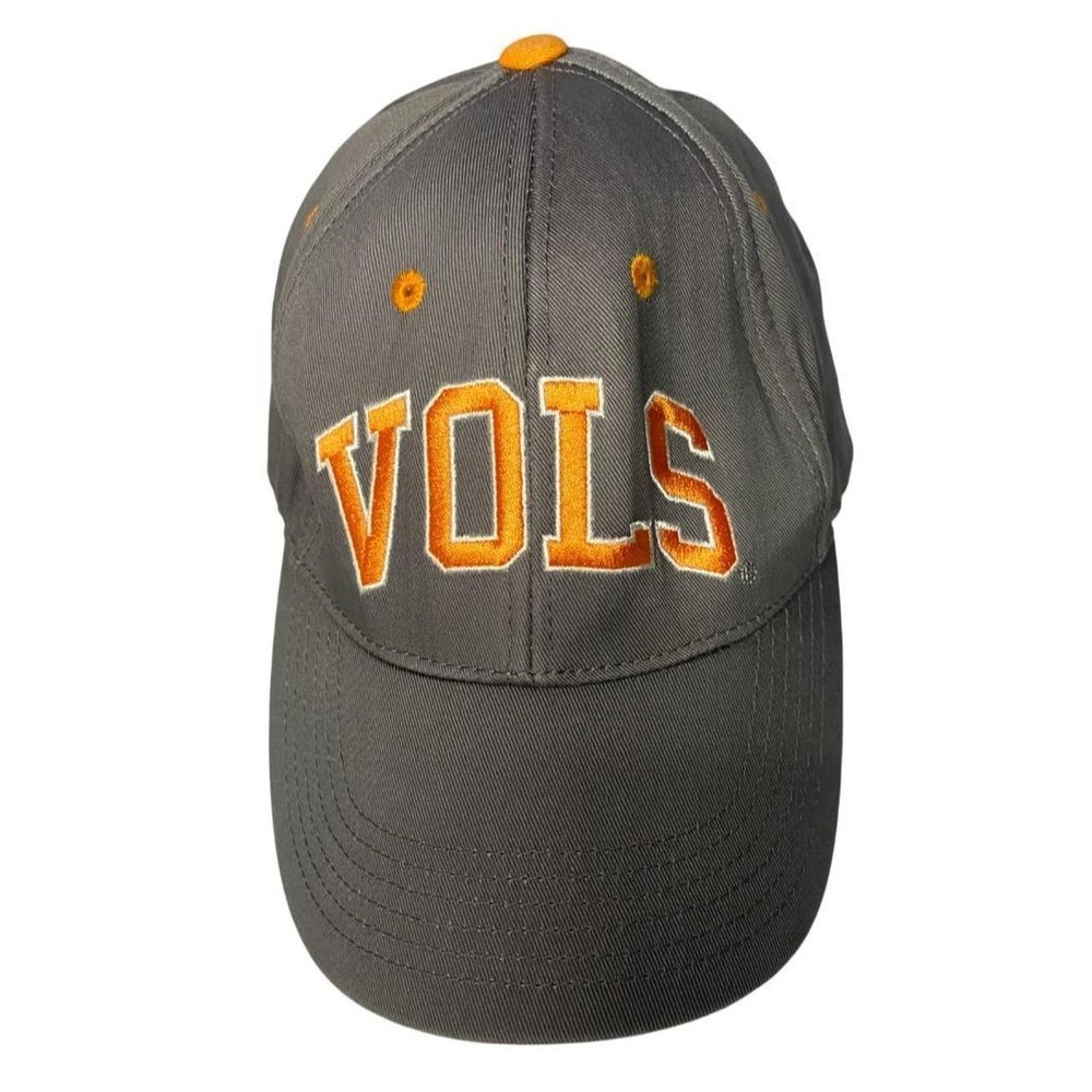 Tennessee Volunteers Vols Gray Orange Embroidered Baseball Cap Hat Adjustable